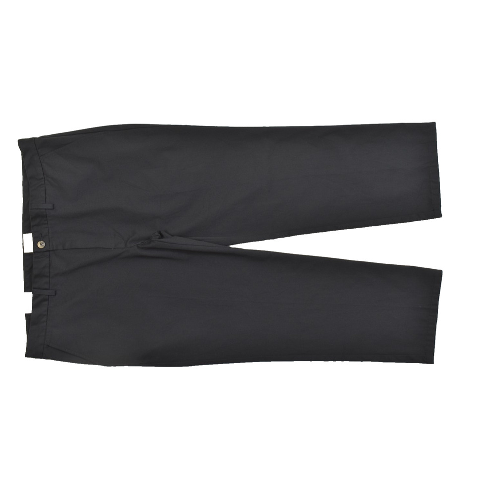 St. John's Bay Men's Pants 42x30 Black Classic Fit Flat Front Easy Care NEW